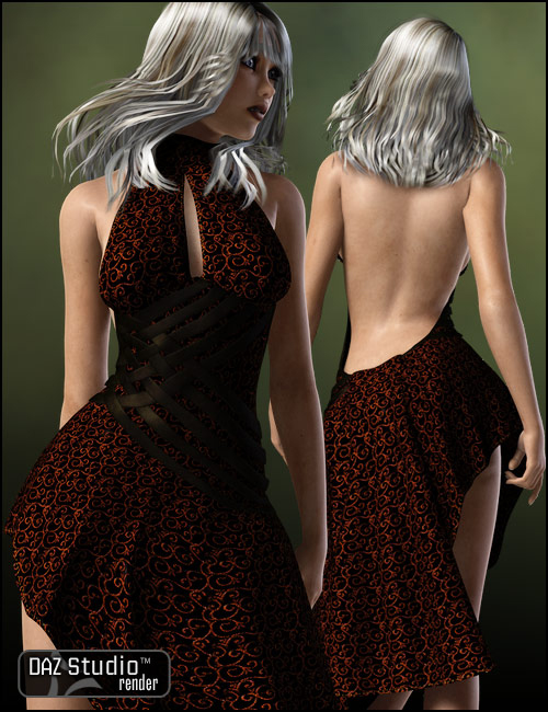 Evening Style Dress Textures by: outoftouch, 3D Models by Daz 3D