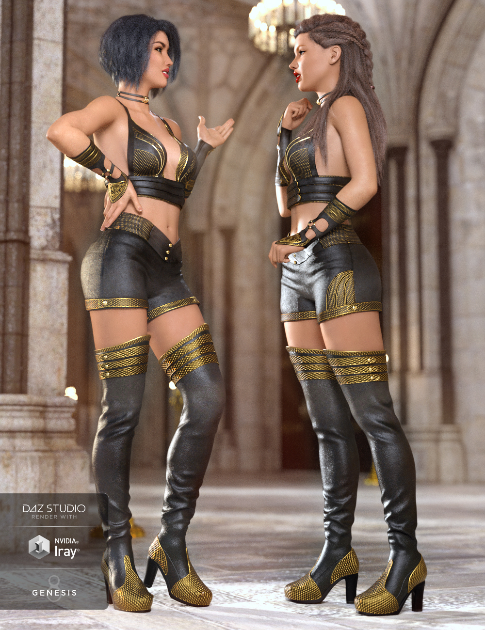 Fire Soul Outfit for Genesis 8 Female(s) by: 4blueyes, 3D Models by Daz 3D