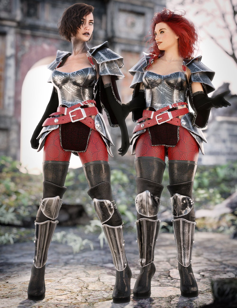 dForce Shadow Guard Outfit for Genesis 8 Female(s) by: Anna BenjaminBarbara Brundon, 3D Models by Daz 3D