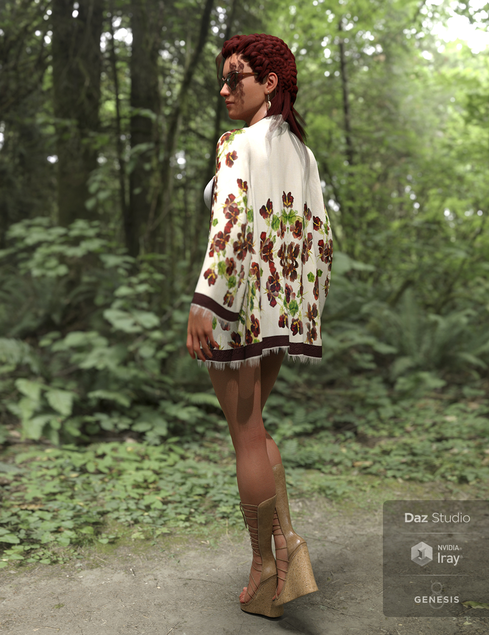 dforce Boho Style Outfit for Genesis 8 Female by: Sixus1 Media, 3D Models by Daz 3D