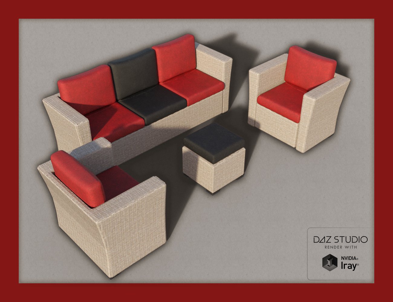 Contemporary Garden Furniture Set 02 Contemporary Garden Furniture Set 02 by: David BrinnenForbiddenWhispers, 3D Models by Daz 3D