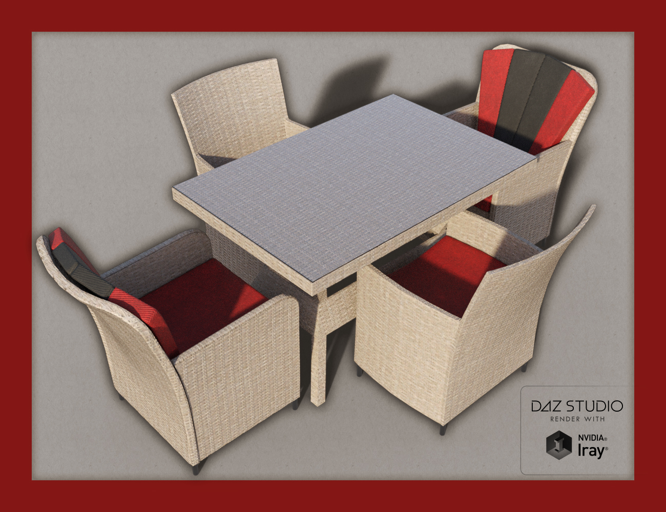 Contemporary Garden Furniture Set 02 by: David BrinnenForbiddenWhispers, 3D Models by Daz 3D
