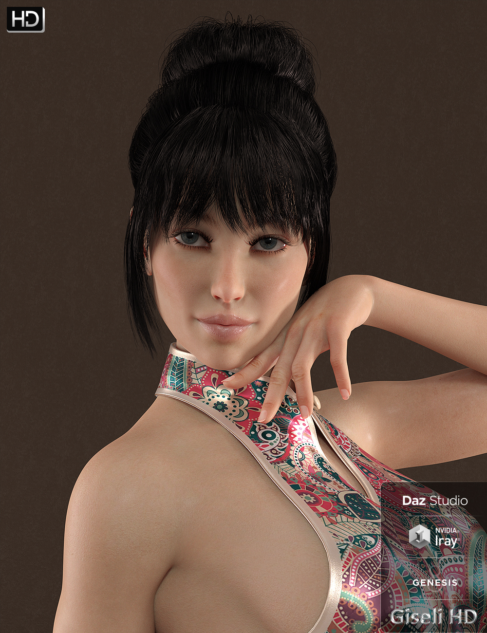 Giseli HD for Genesis 8 Female by: , 3D Models by Daz 3D