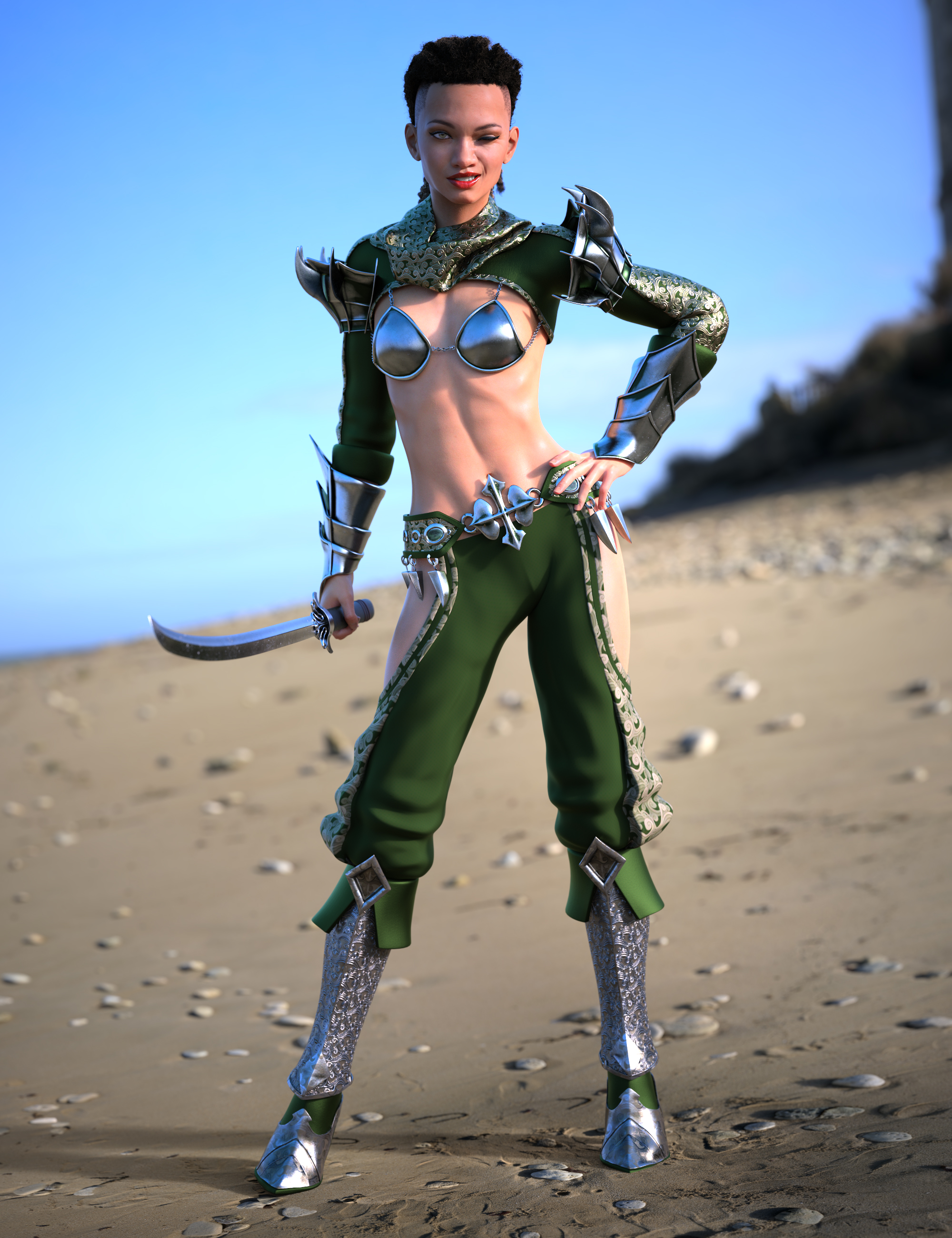 Eastern Warrior: Essence by: Moonscape GraphicsSade, 3D Models by Daz 3D