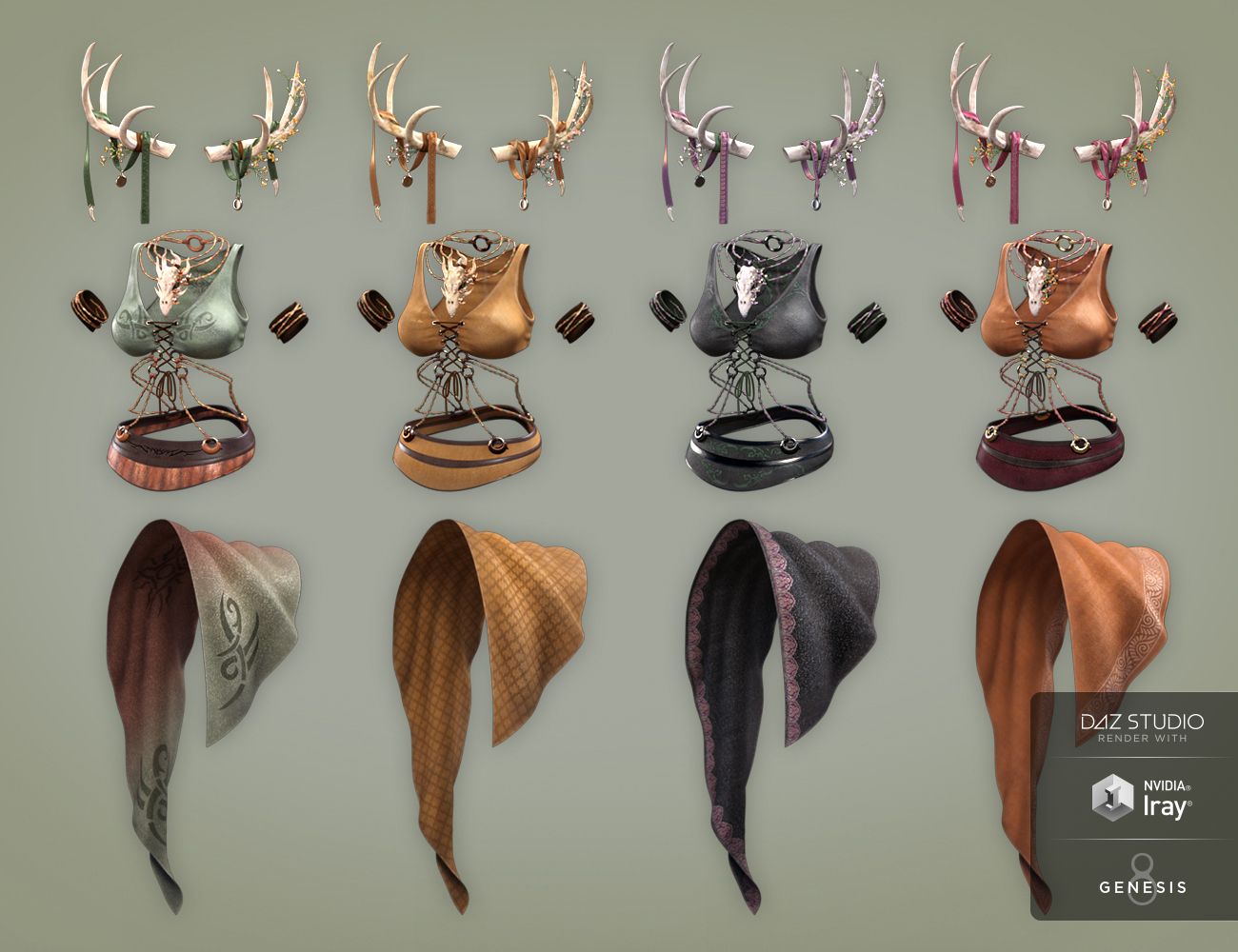 Centaur Grove Outfit Textures by: Arien, 3D Models by Daz 3D
