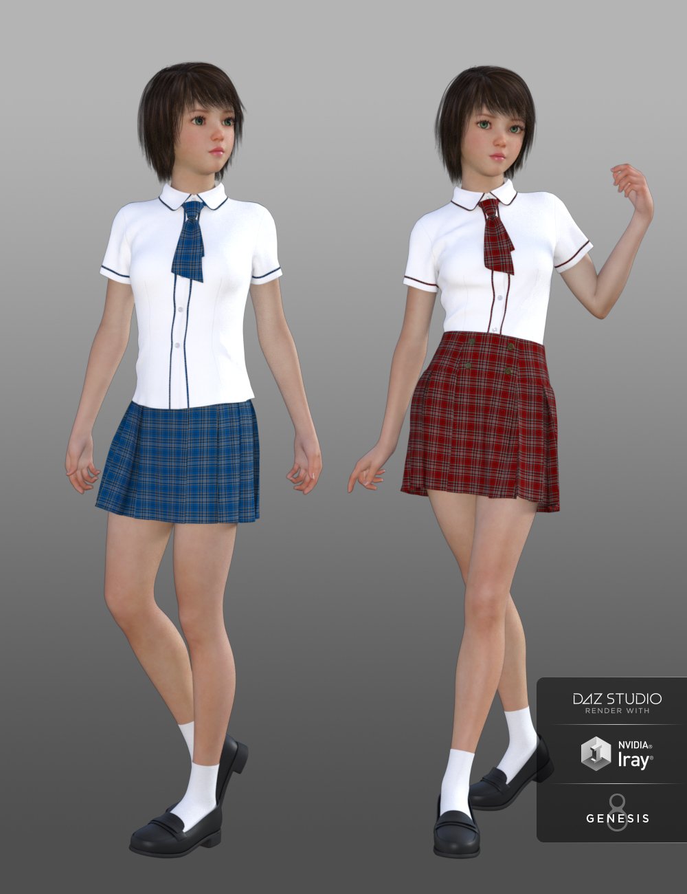 dForce CB School Uniforms for Genesis 8 Female(s) dForce CB School Uniforms for Genesis 8 Female(s) by: Cinnabar, 3D Models by Daz 3D
