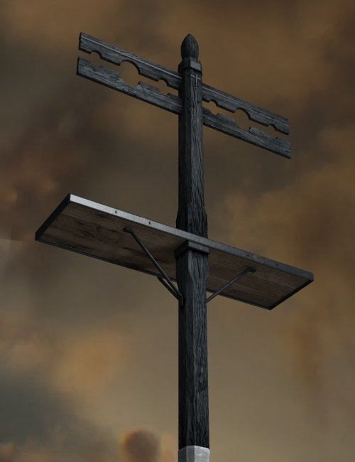 The Pillory by: Ness Period Reproductions, 3D Models by Daz 3D