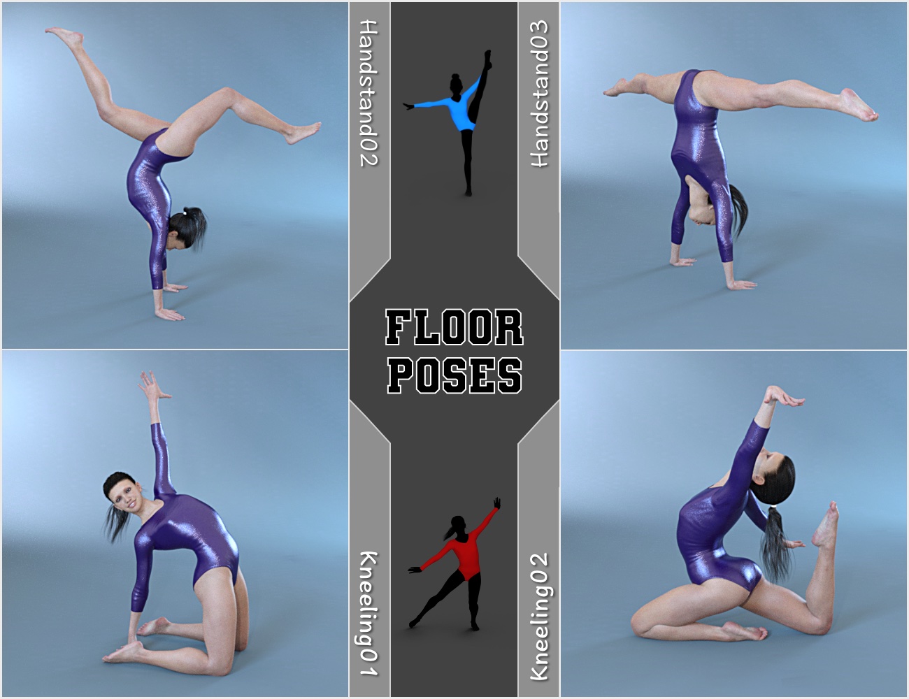 Limber - Gymnastic Poses for Genesis 8 Female by: NewGuy, 3D Models by Daz 3D
