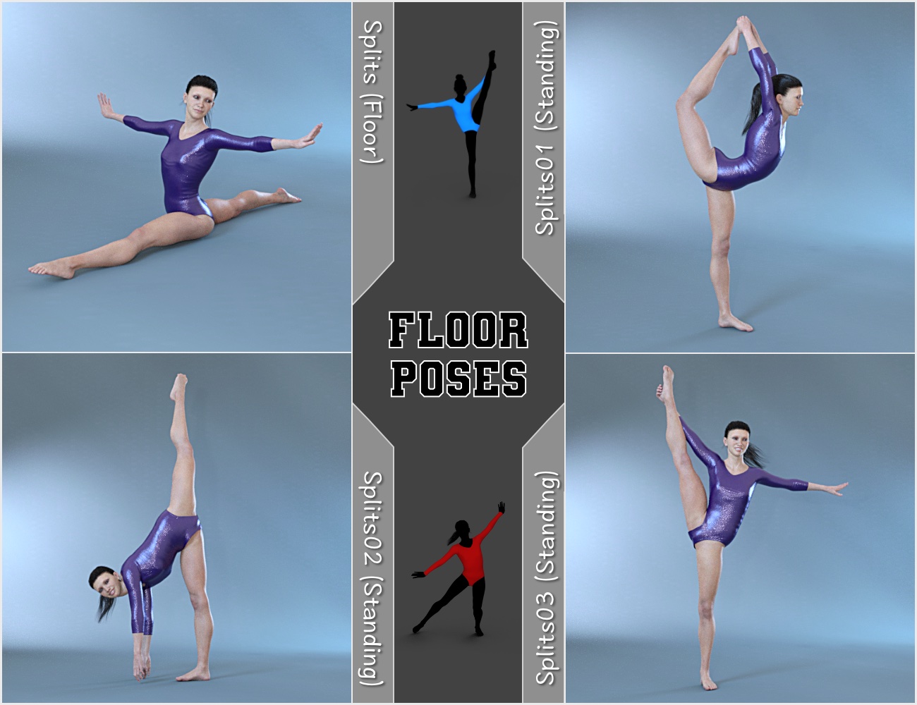 Limber - Gymnastic Poses for Genesis 8 Female Limber - Gymnastic Poses for Genesis 8 Female by: NewGuy, 3D Models by Daz 3D
