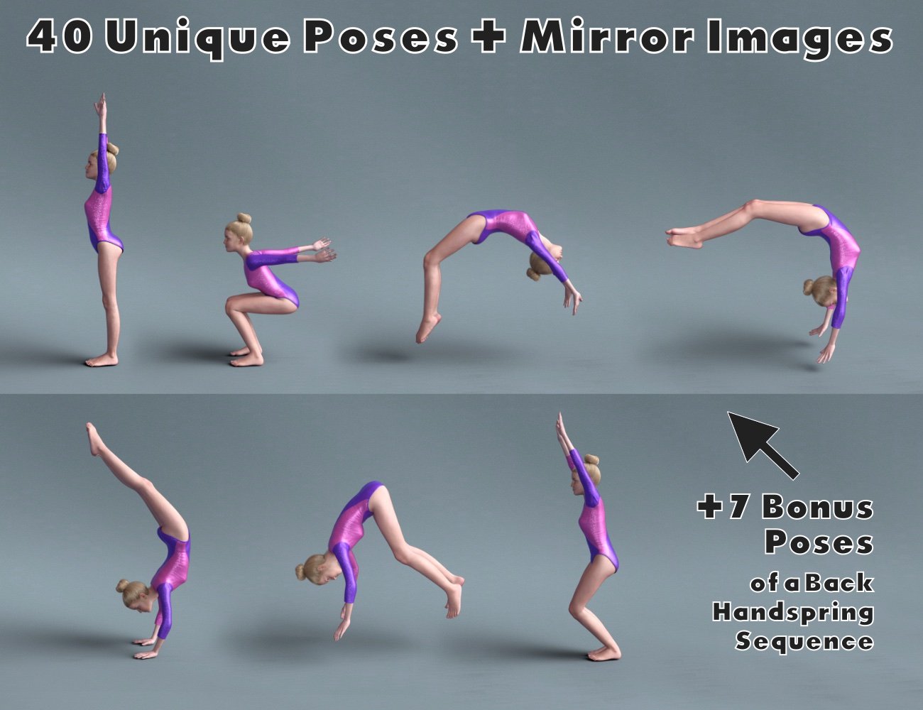 Limber - Gymnastic Poses for Genesis 8 Female Limber - Gymnastic Poses for Genesis 8 Female by: NewGuy, 3D Models by Daz 3D