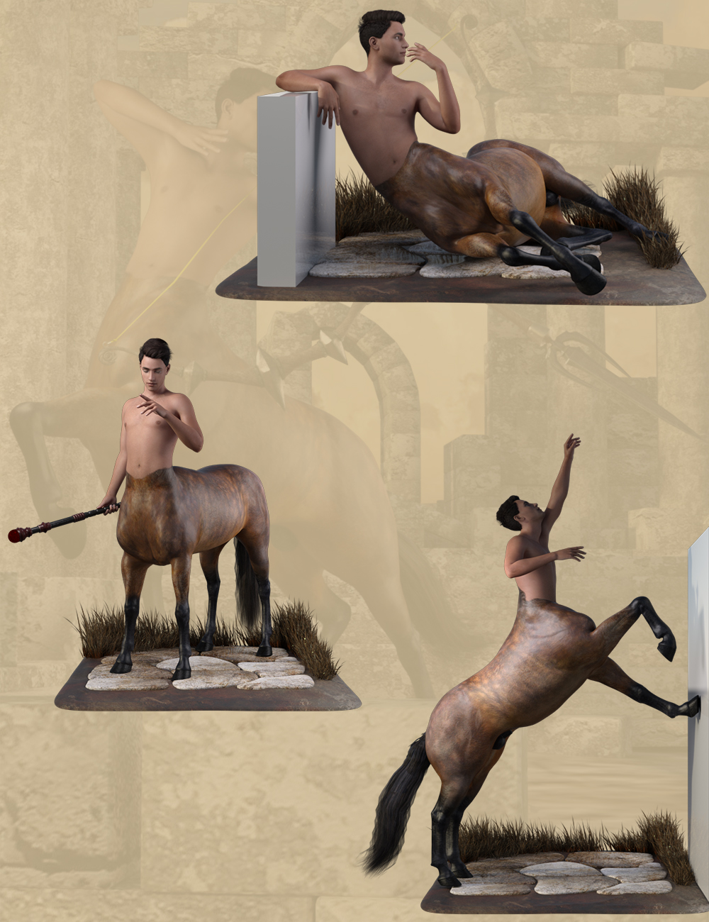 Centaur Action Poses for Genesis 8 Male Centaur Centaur Action Poses for Genesis 8 Male Centaur by: Ensary, 3D Models by Daz 3D