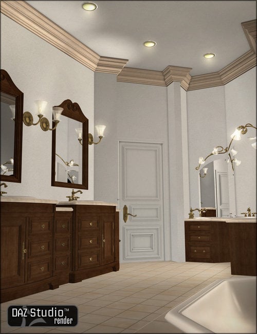 Dream Home: Master Bathroom Fixtures by: , 3D Models by Daz 3D