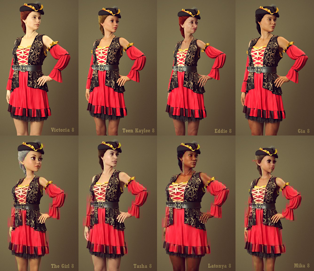 dForce Corsair Wench for Genesis 8 Female(s) dForce Corsair Wench for Genesis 8 Female(s) by: Toyen, 3D Models by Daz 3D
