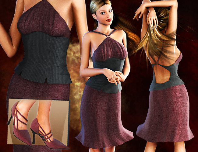 Casual Styles for Uptown Halter by: outoftouch, 3D Models by Daz 3D