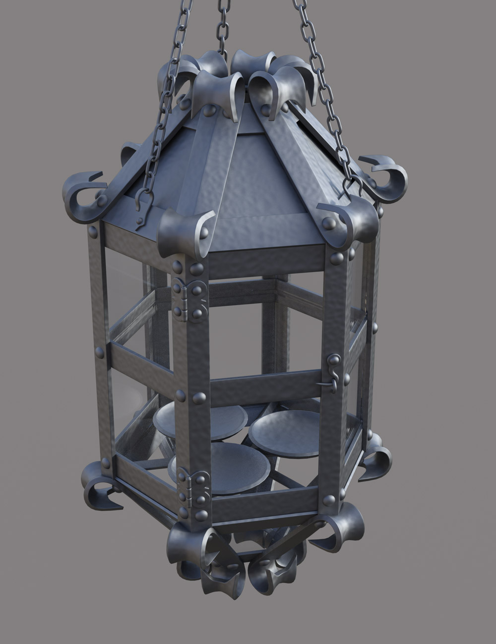 Antique Lanterns Antique Lanterns by: Age of Armour, 3D Models by Daz 3D