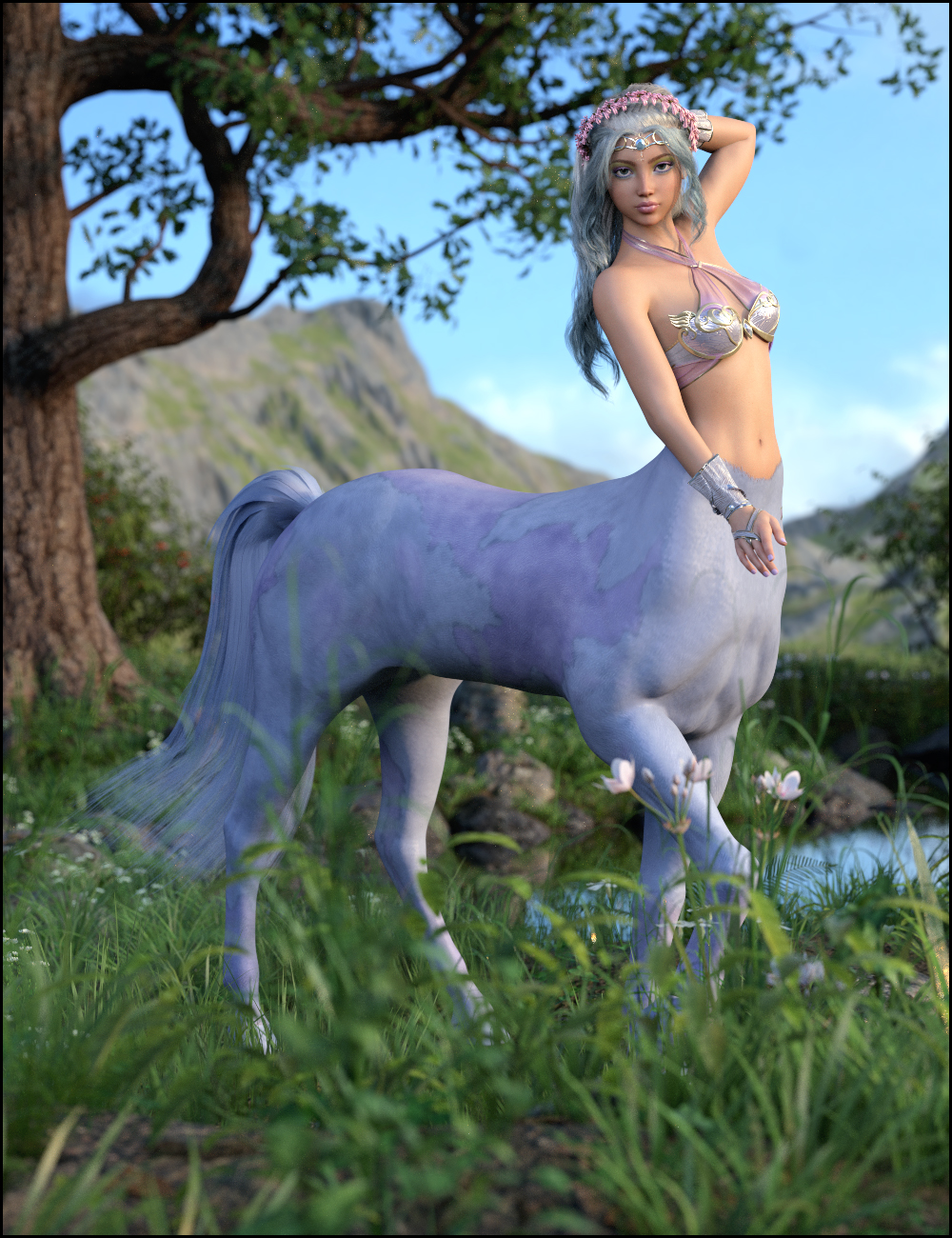 Niji for Genesis 8 Female Centaur by: DemonicaEviliusJessaii, 3D Models by Daz 3D