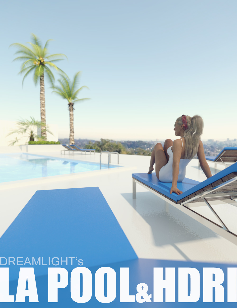 LA Pool and HDRI by: Dreamlight, 3D Models by Daz 3D