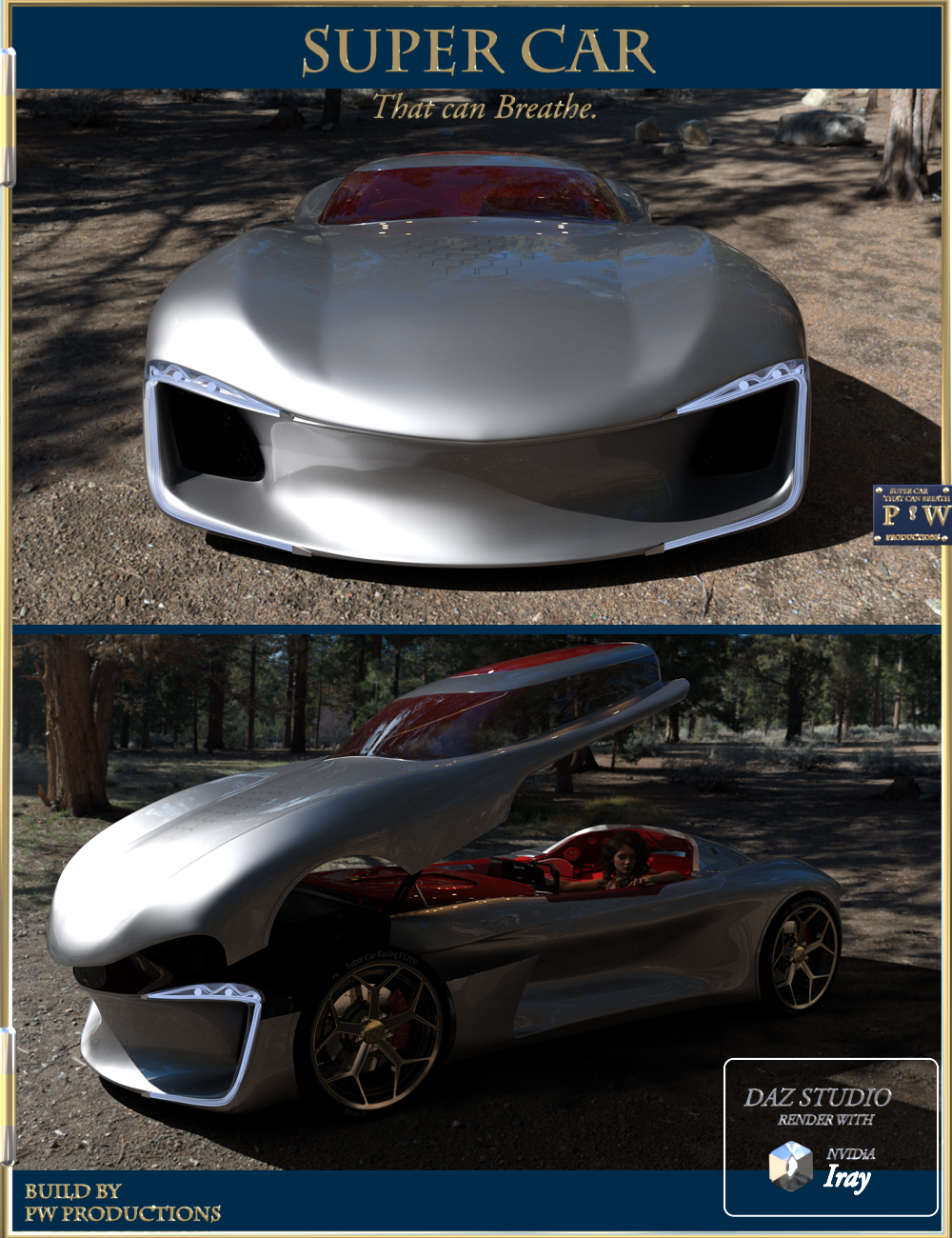 PW Super Car Iray by: PW Productions, 3D Models by Daz 3D