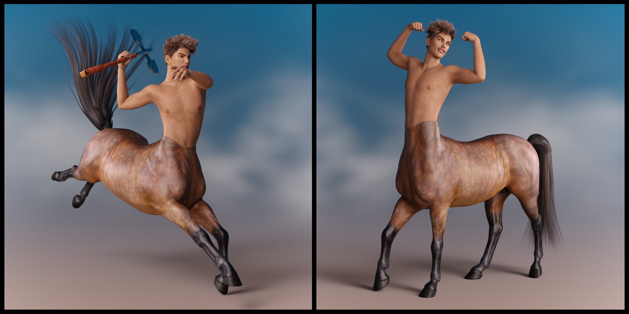 Adventurous Poses for Genesis 8 Male Centaur Adventurous Poses for Genesis 8 Male Centaur by: lunchlady, 3D Models by Daz 3D