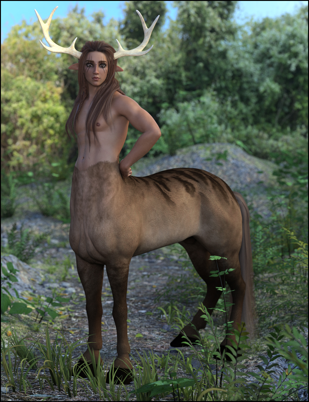 Ashwyn for Genesis 8 Male Centaur by: DemonicaEviliusJessaii, 3D Models by Daz 3D