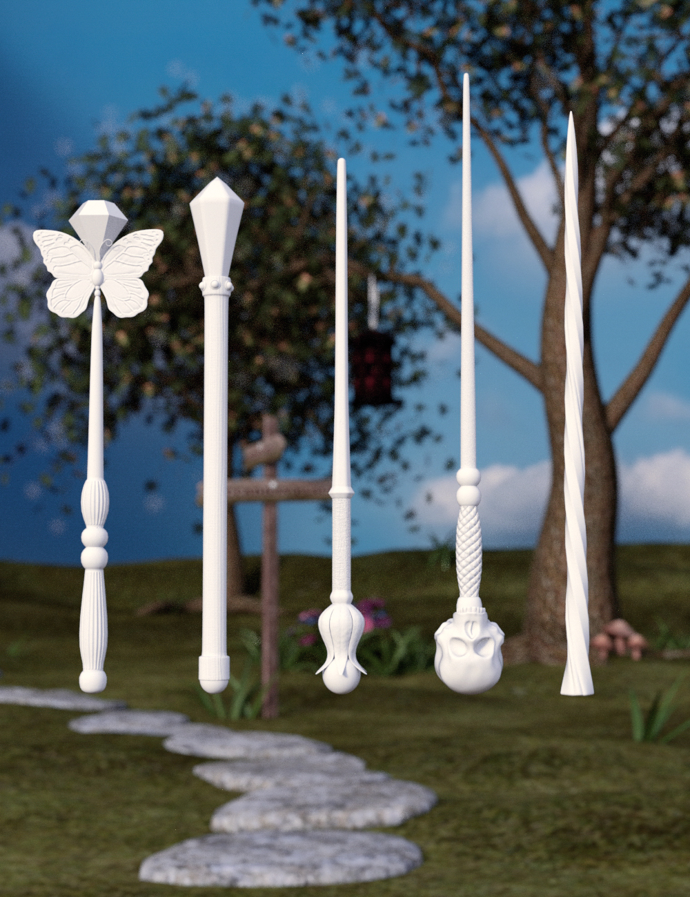 Magic Wands by: ARTCollab, 3D Models by Daz 3D