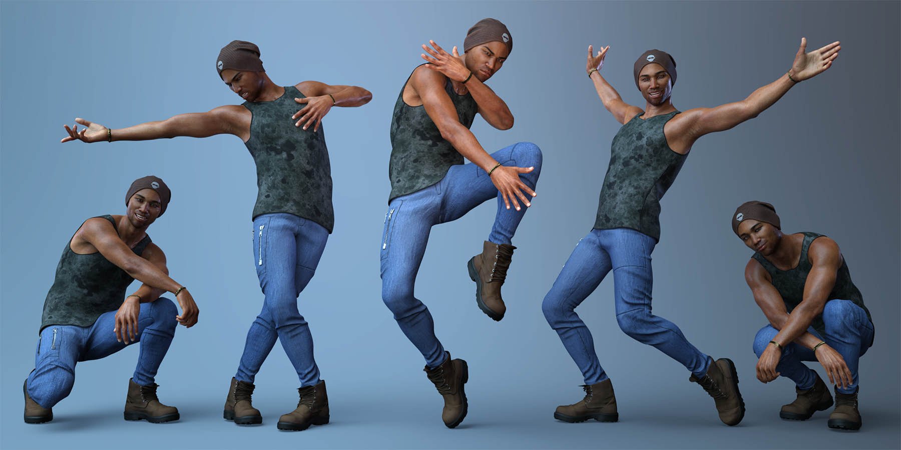 CDI Poses and Expressions for Silas 8 and Genesis 8 Male by: Capsces Digital Ink, 3D Models by Daz 3D