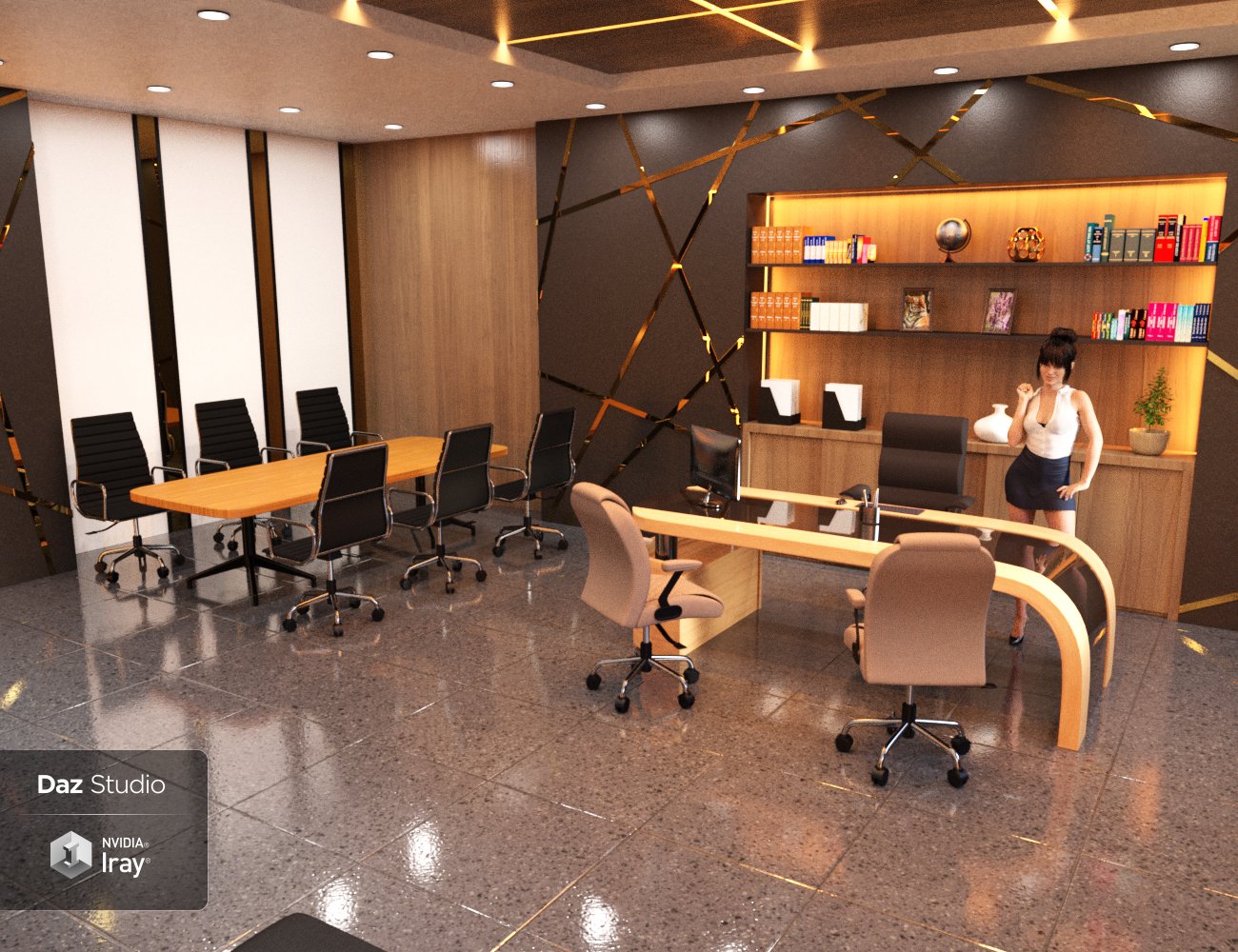 Private Office Private Office by: Charlie, 3D Models by Daz 3D