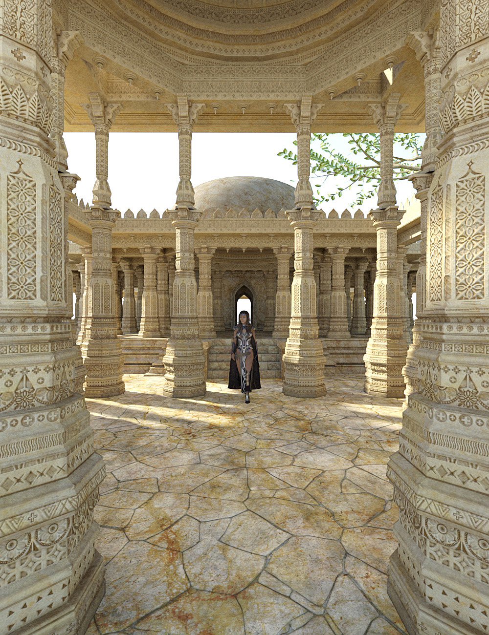 South Asian Temple by: bitwelder, 3D Models by Daz 3D