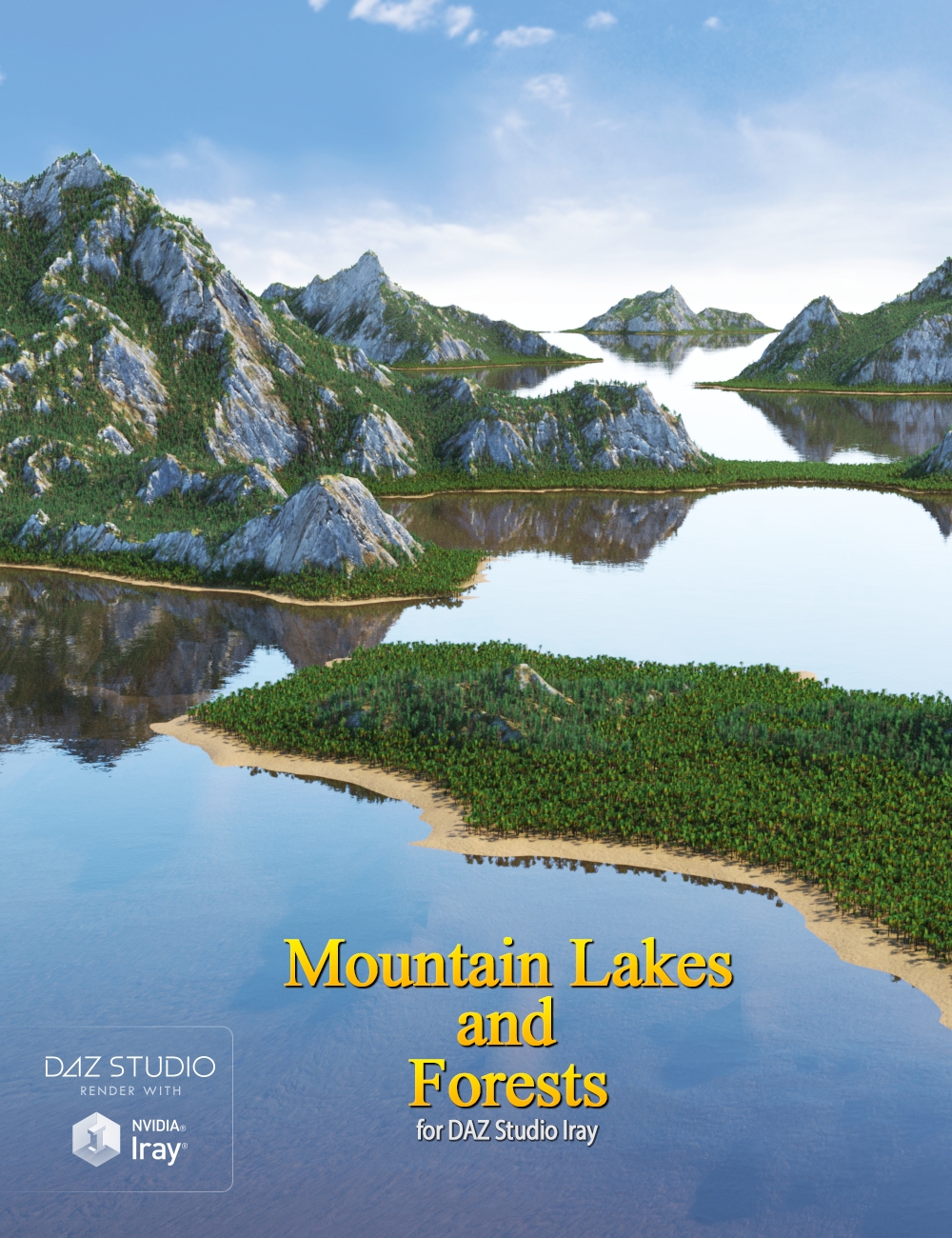 Mountain Lakes and Forests by: Andrey Pestryakov, 3D Models by Daz 3D
