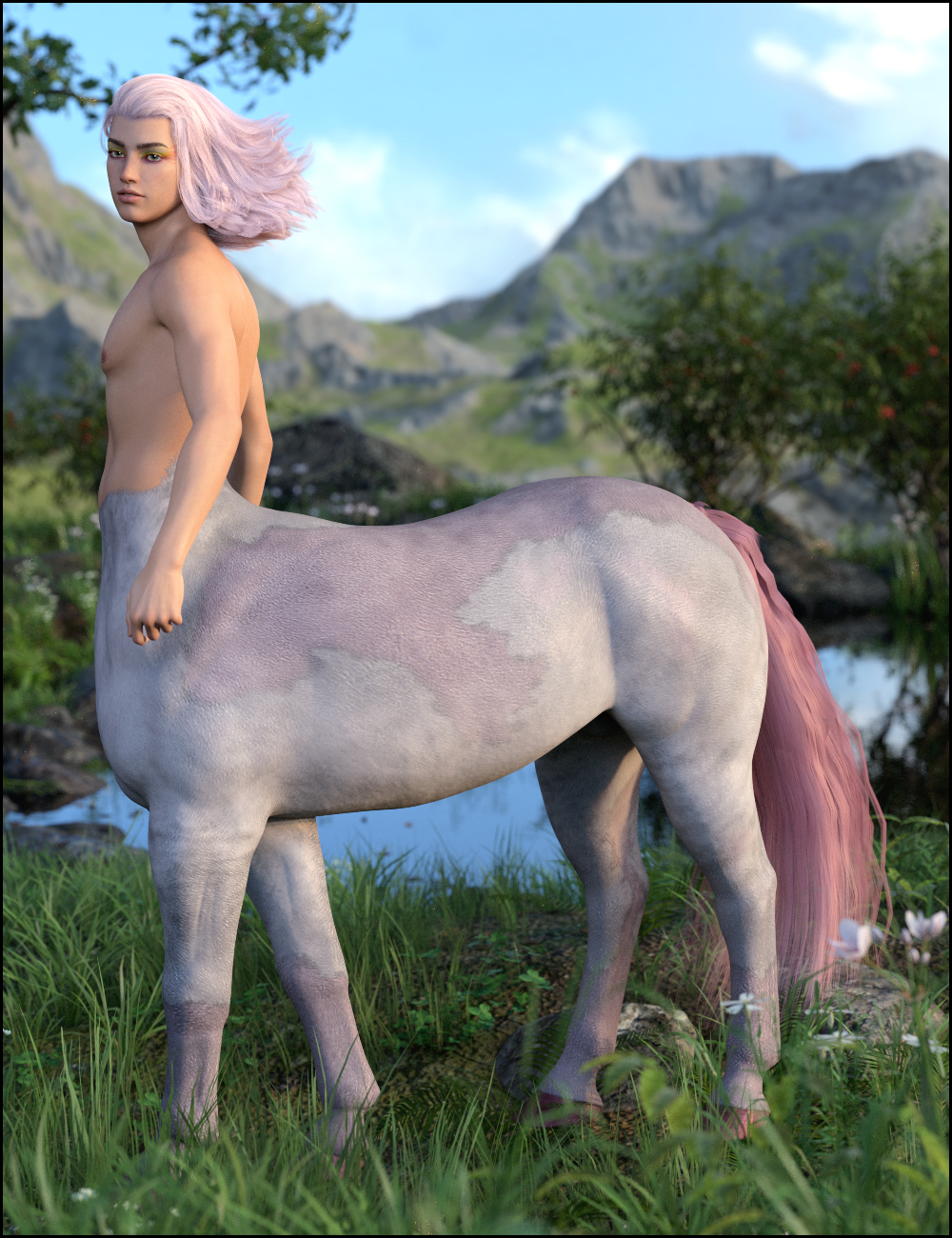 Taiyo for Genesis 8 Male Centaur by: DemonicaEviliusJessaii, 3D Models by Daz 3D