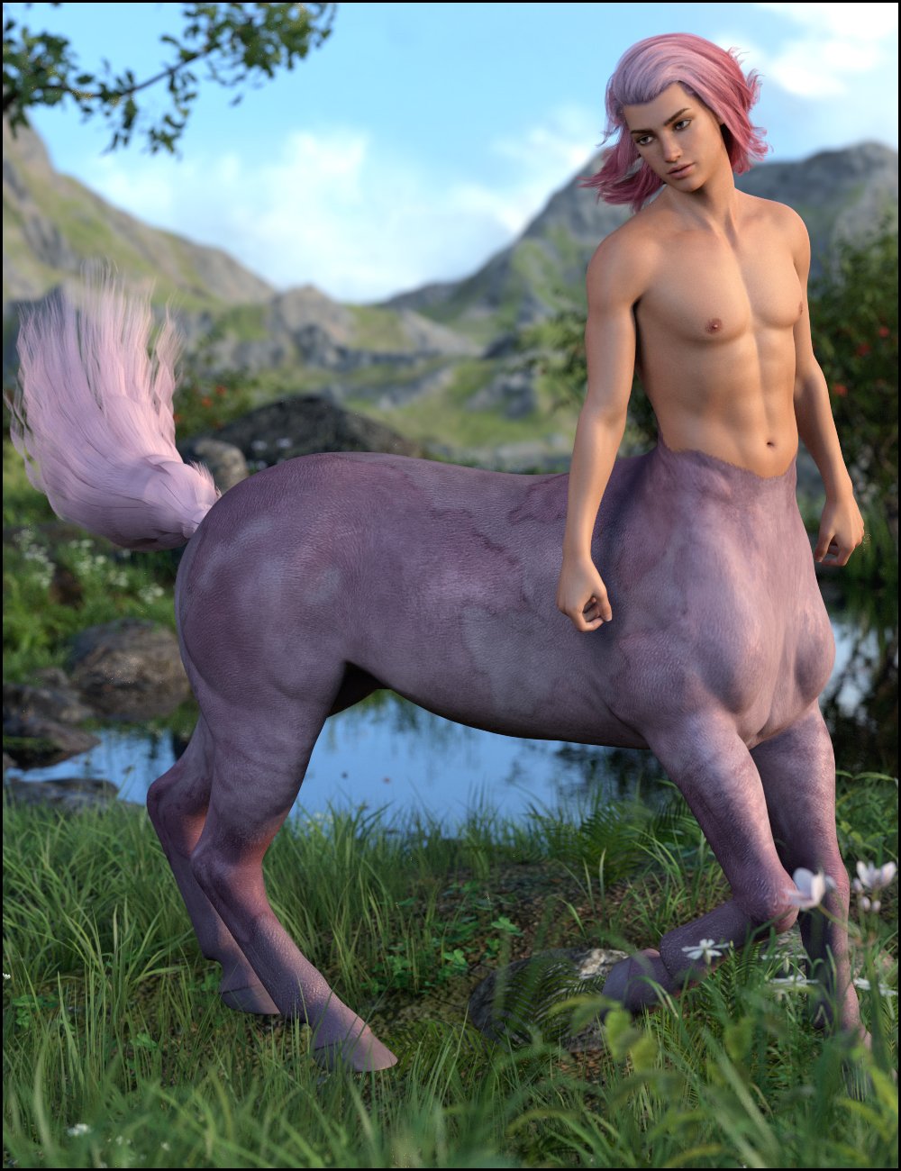 Taiyo for Genesis 8 Male Centaur by: DemonicaEviliusJessaii, 3D Models by Daz 3D