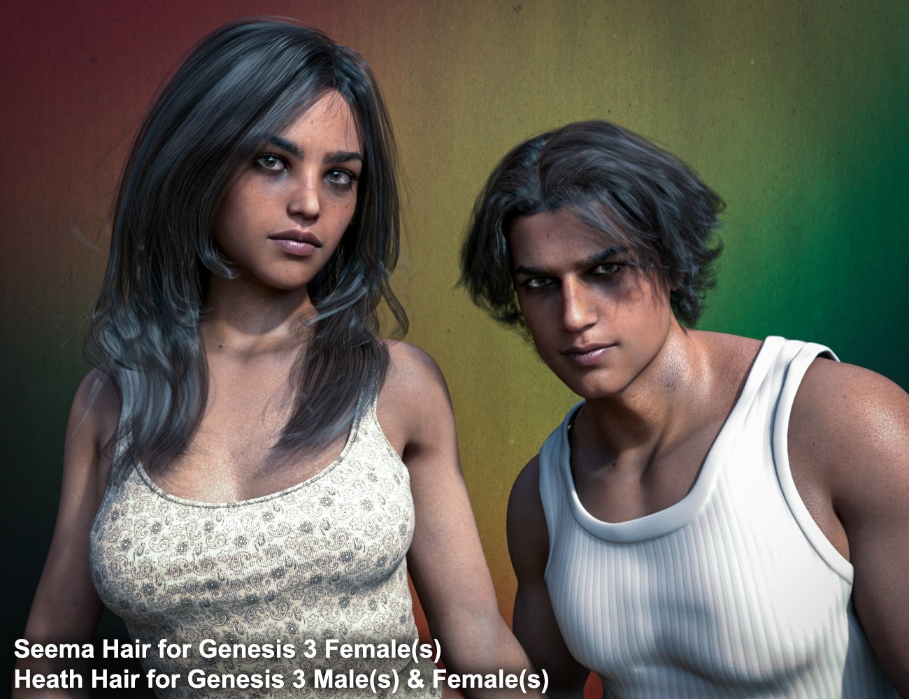 ColorWerks Extreme:  Hair Texture Blending for Iray and dForce Hair by: SloshWerks, 3D Models by Daz 3D