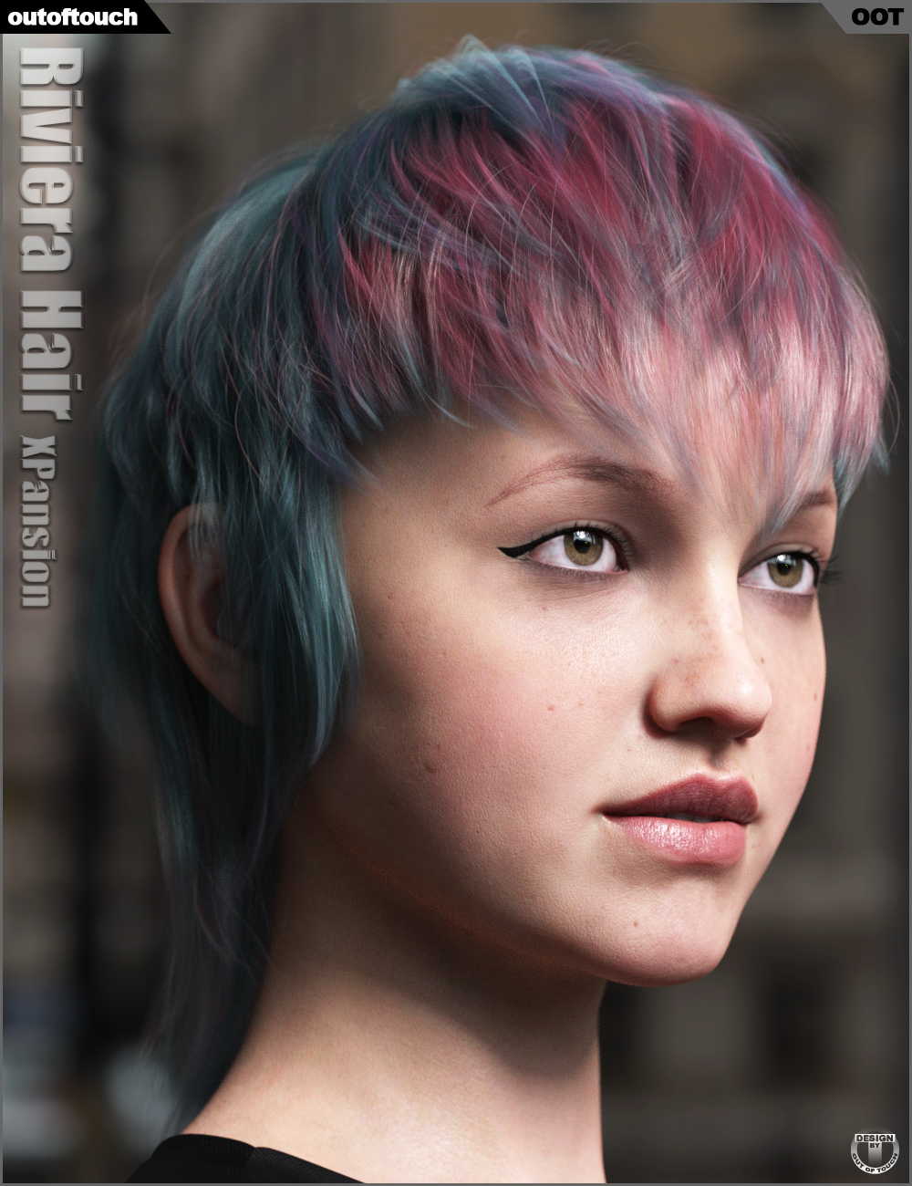 OOT Hairblending 2.0 Texture XPansion for Riviera Hair by: outoftouch, 3D Models by Daz 3D