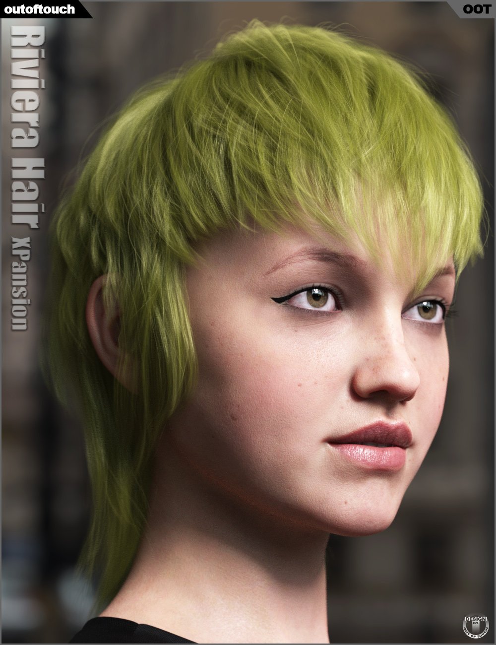 OOT Hairblending 2.0 Texture XPansion for Riviera Hair by: outoftouch, 3D Models by Daz 3D