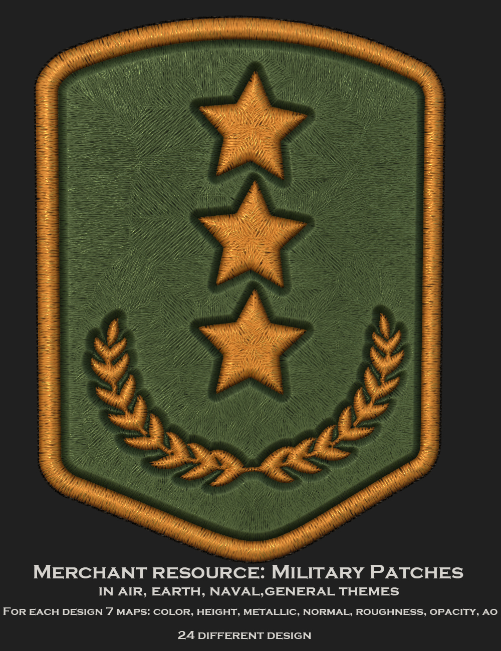 Astro and Military Patch Merchant Resource by: Moonscape GraphicsSade, 3D Models by Daz 3D