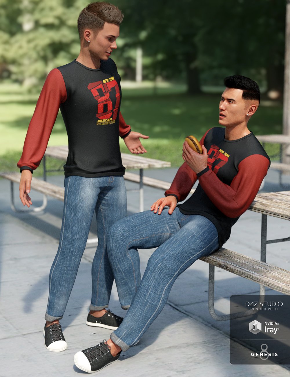 dForce Back To Class for Genesis 8 Male(s) by: Barbara BrundonMoonscape GraphicsSade, 3D Models by Daz 3D