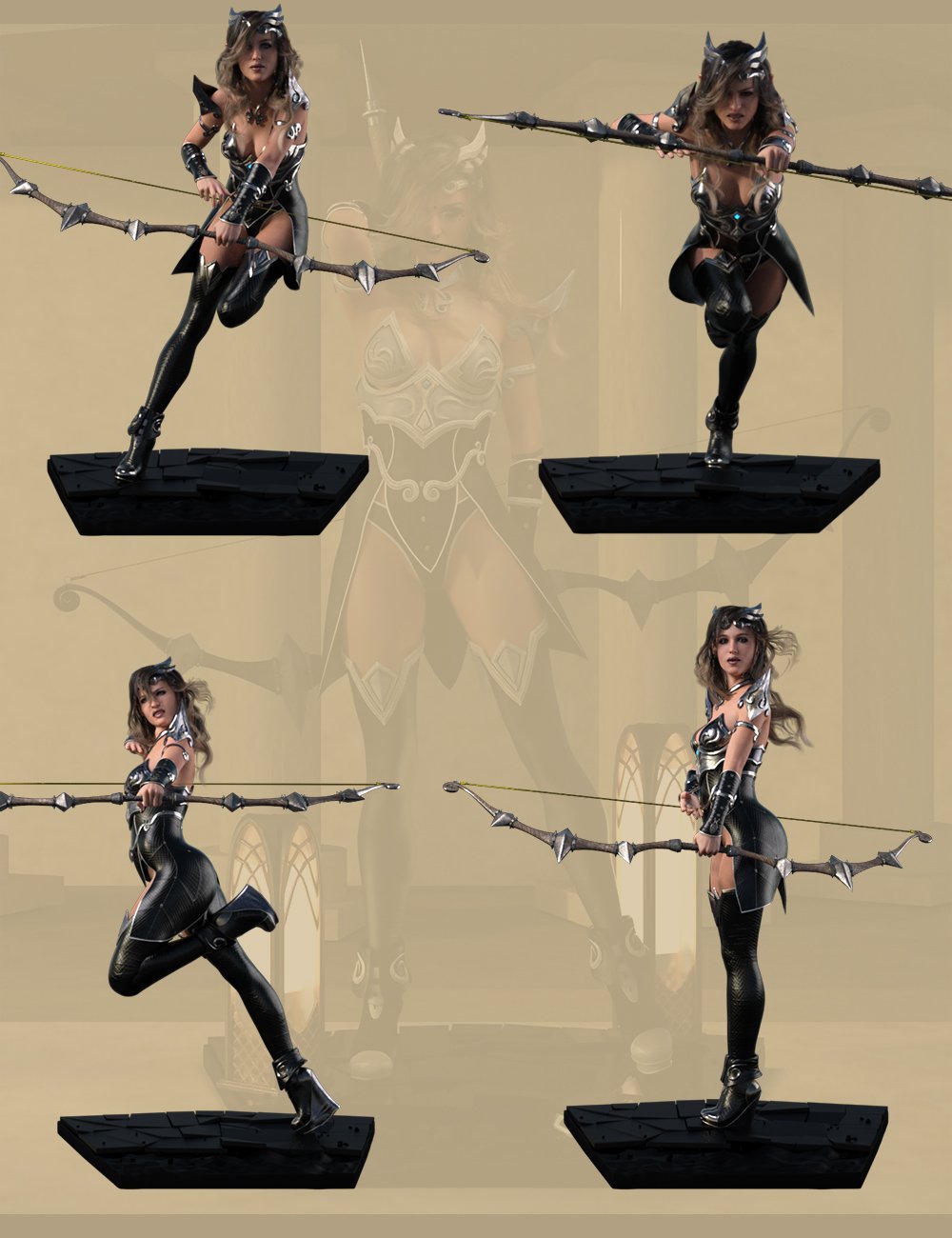 Dark Archer Poses for Genesis 8 Female Dark Archer Poses for Genesis 8 Female by: Ensary, 3D Models by Daz 3D