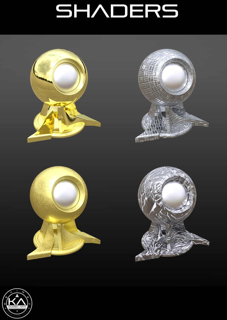 Iray MetalWorx by: KindredArtsdeviney, 3D Models by Daz 3D
