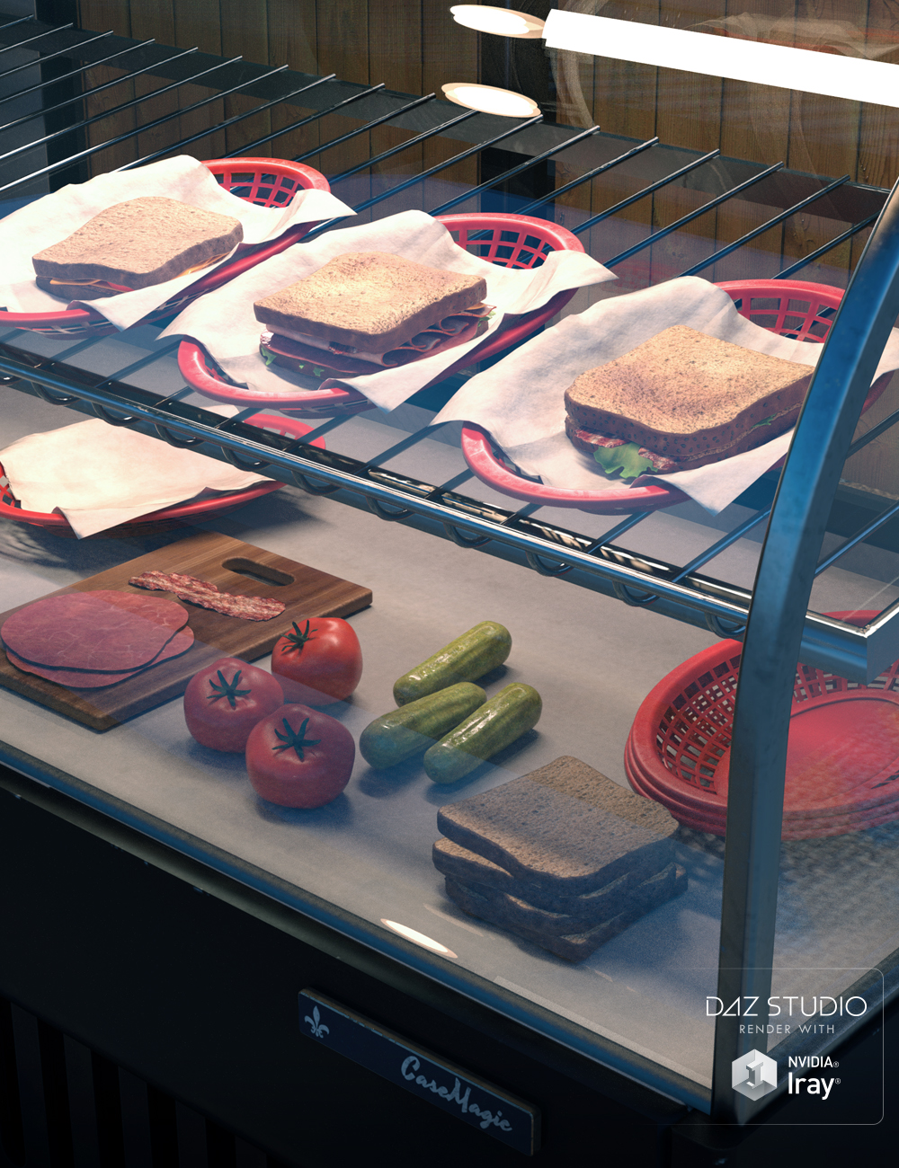 ARK Modern Food Pack I - Sandwiches by: E-Arkham, 3D Models by Daz 3D