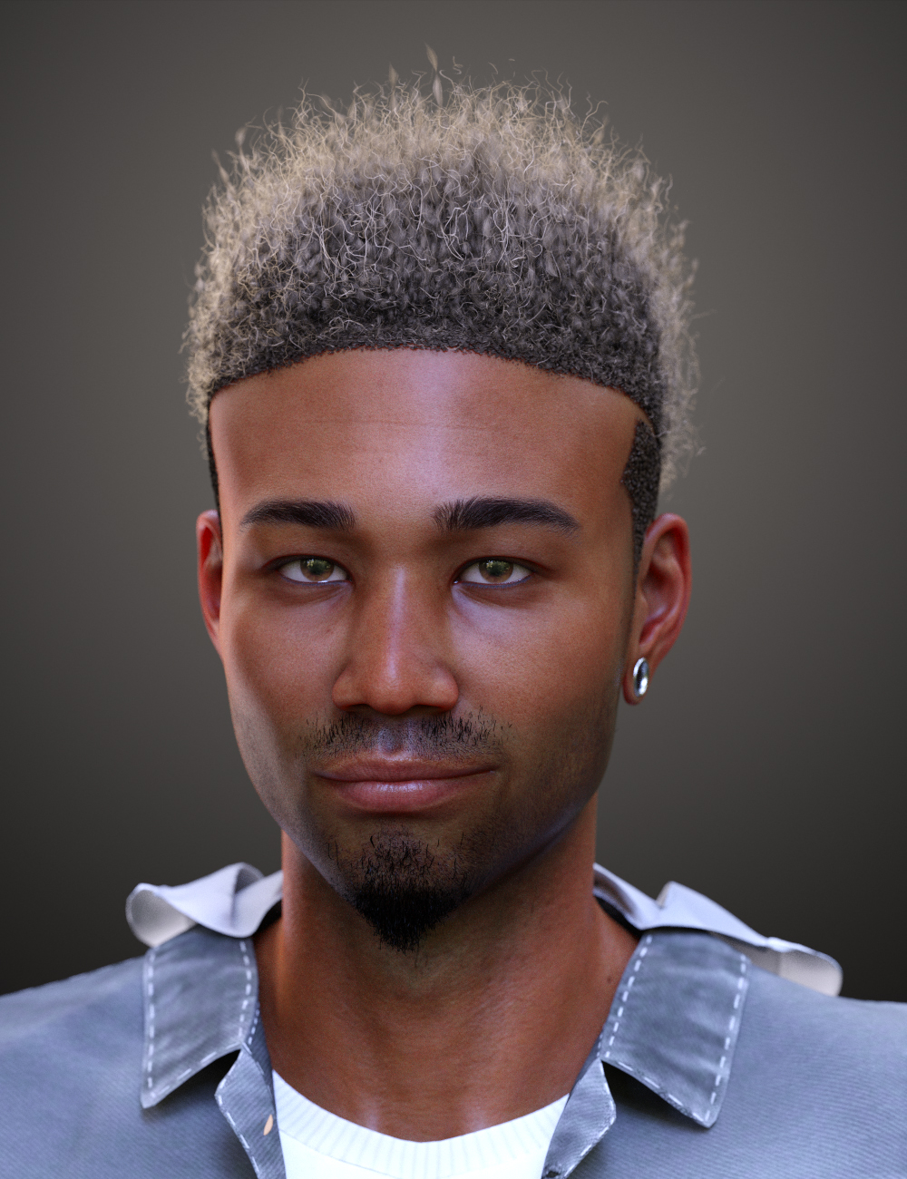 Afro Fade Hair for Genesis 3 and 8
