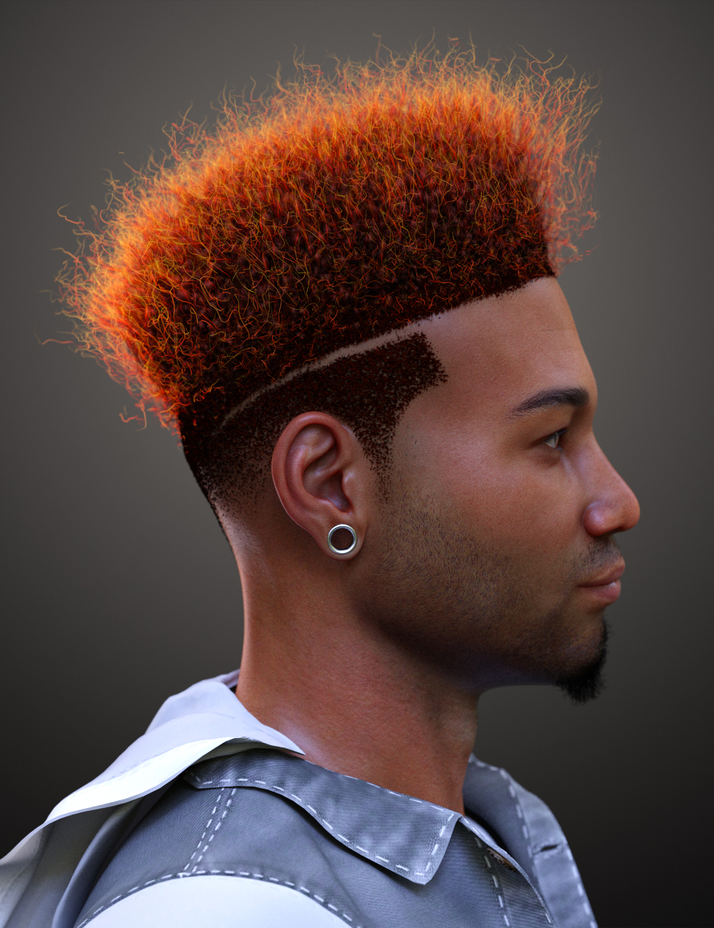 Afro Fade Hair for Genesis 3 and 8 by: Soto, 3D Models by Daz 3D