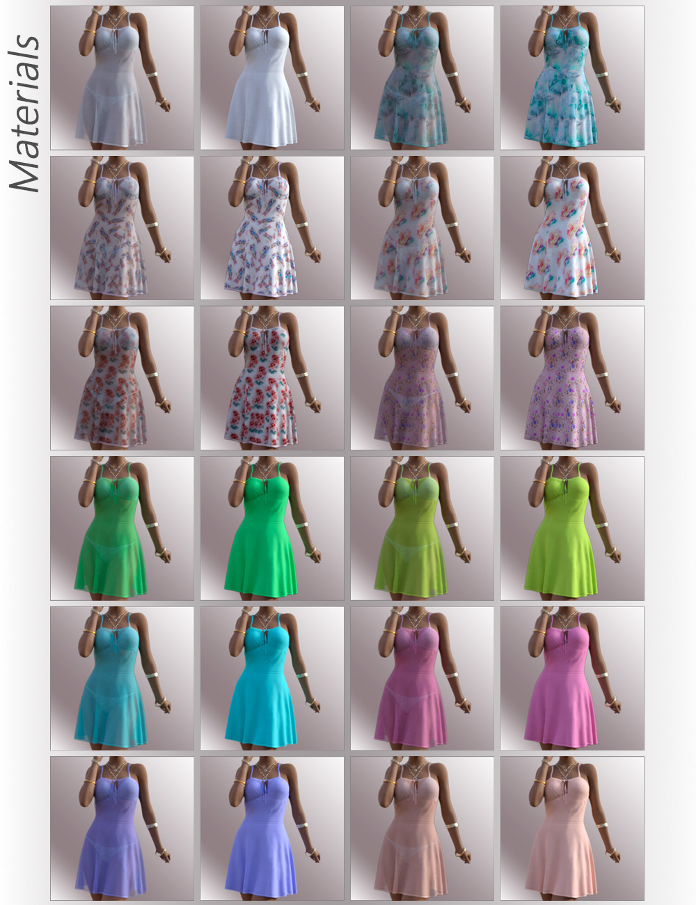 dForce Alika Candy Dress Outfit for Genesis 8 Female(s) by: OnnelArryn, 3D Models by Daz 3D