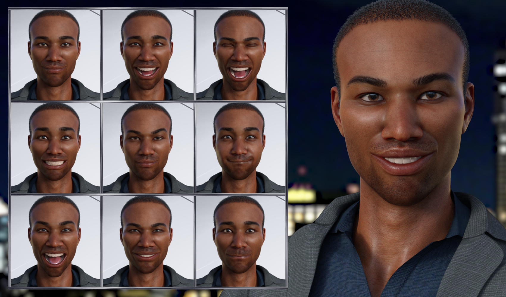 Famous - Expressions for Genesis 8 Male and Silas 8 by: JWolf, 3D Models by Daz 3D