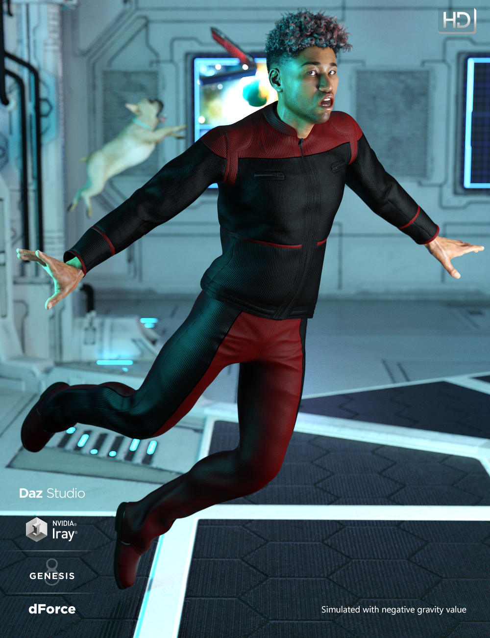 dForce Bridge Officer Outfit Textures by: DestinysGarden, 3D Models by Daz 3D