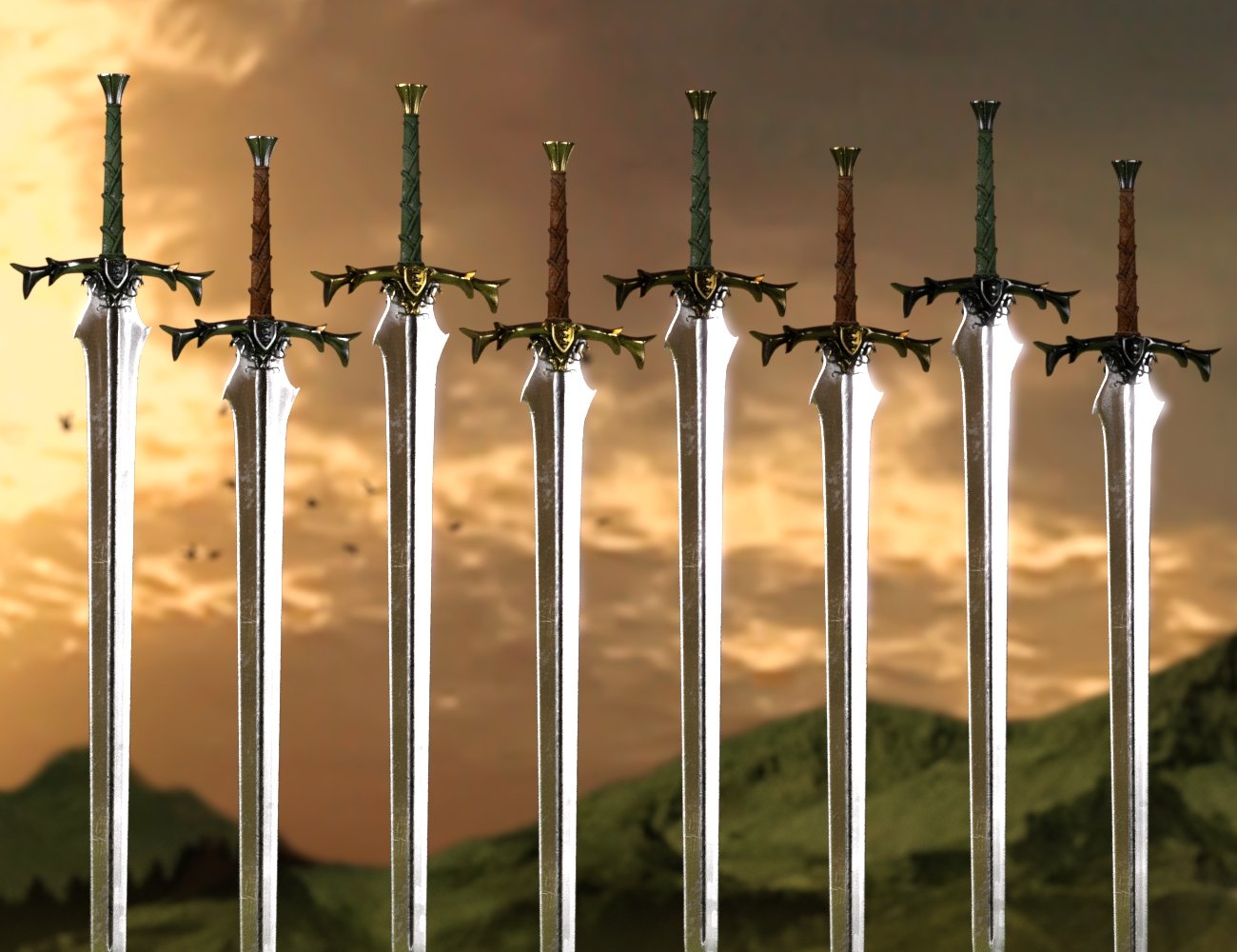 Avalon Weapons Collection Avalon Weapons Collection by: Britech, 3D Models by Daz 3D