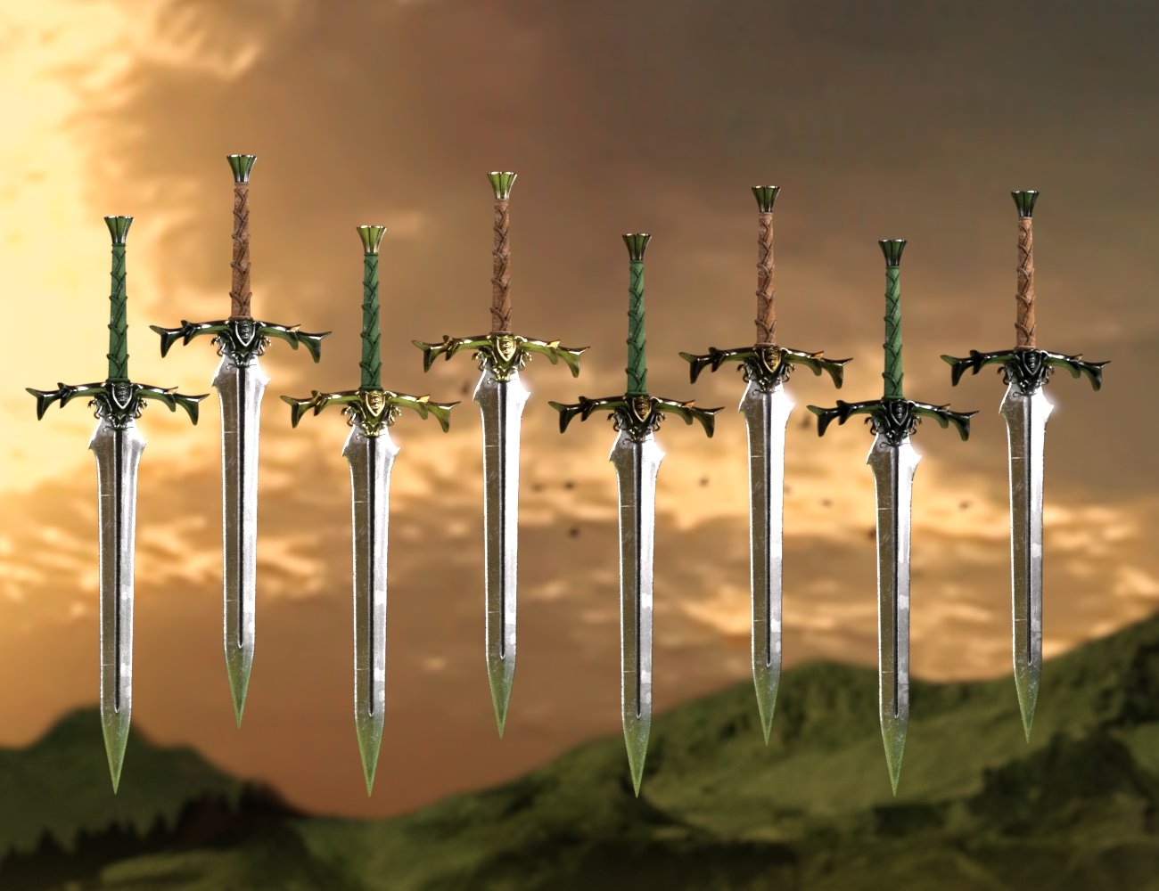 Avalon Weapons Collection Avalon Weapons Collection by: Britech, 3D Models by Daz 3D