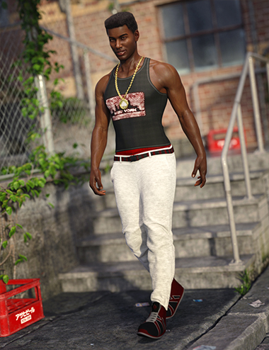 dForce Urban Ace Outfit for Genesis 8 Male(s) by: DirtyFairyNikisatez, 3D Models by Daz 3D
