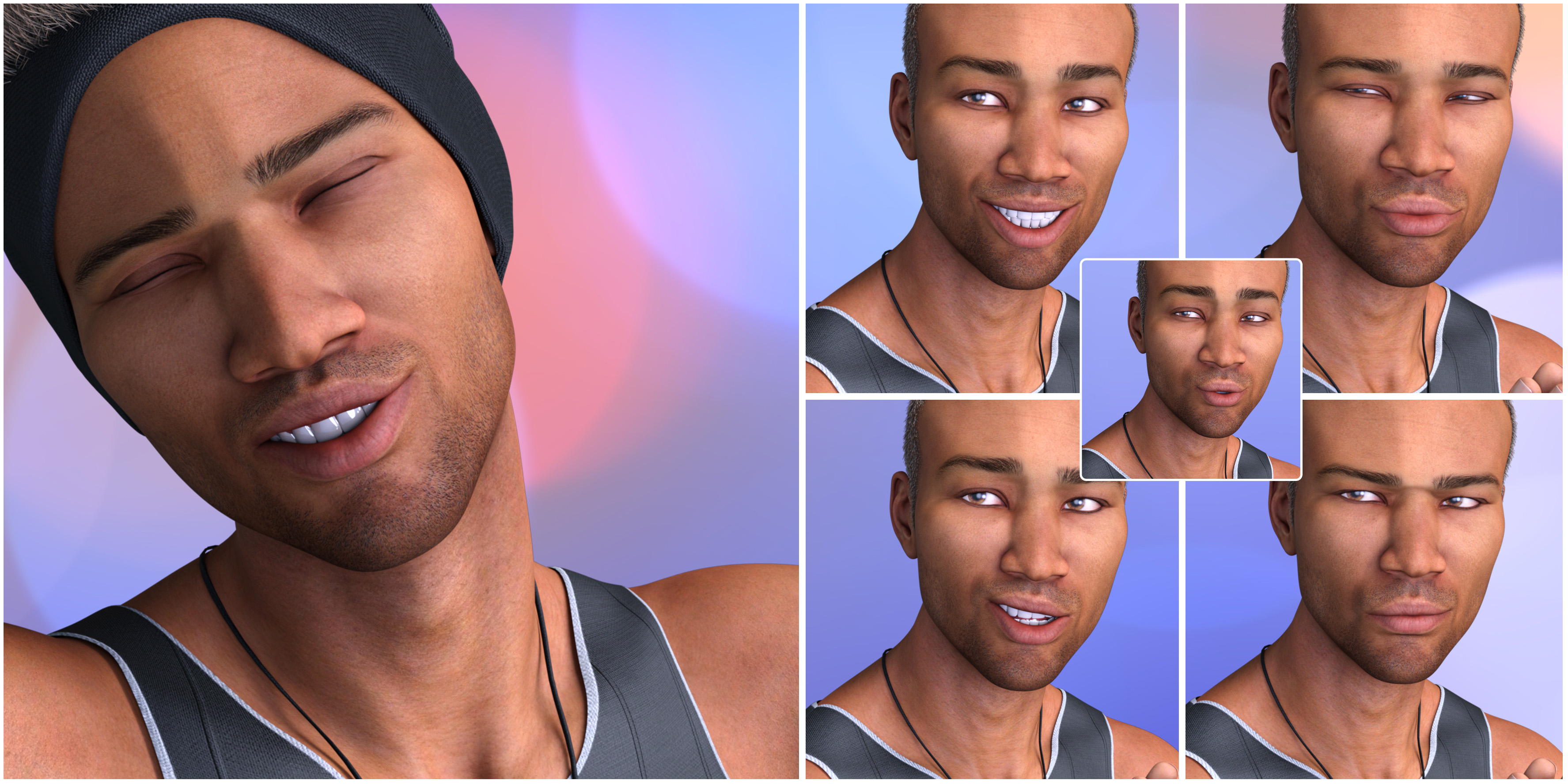 Z So Suave Expressions for Silas 8 by: Zeddicuss, 3D Models by Daz 3D