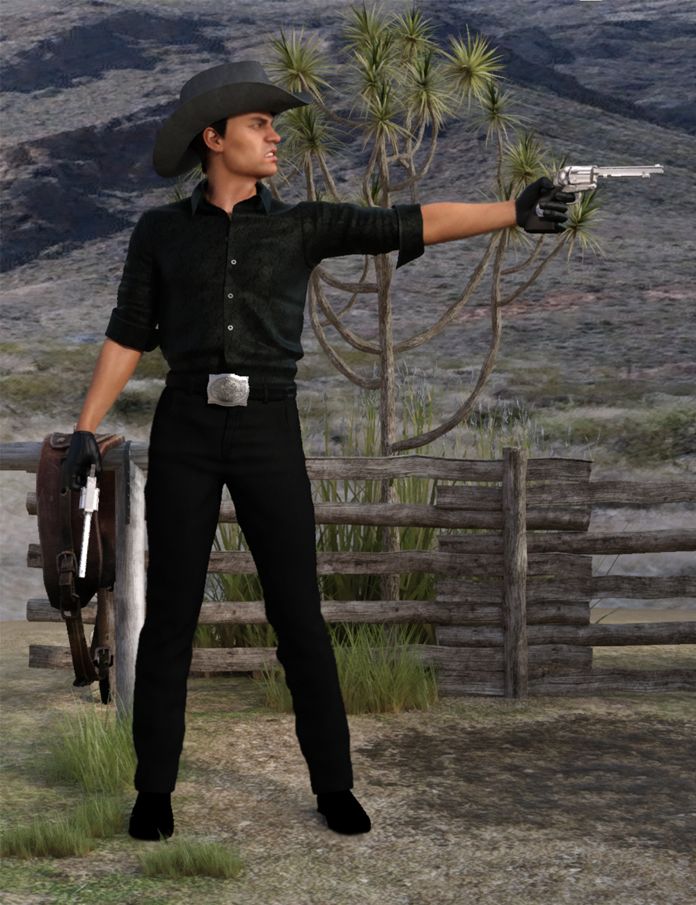 Cow Boy Poses For Genesis 8 Male by: Ensary, 3D Models by Daz 3D