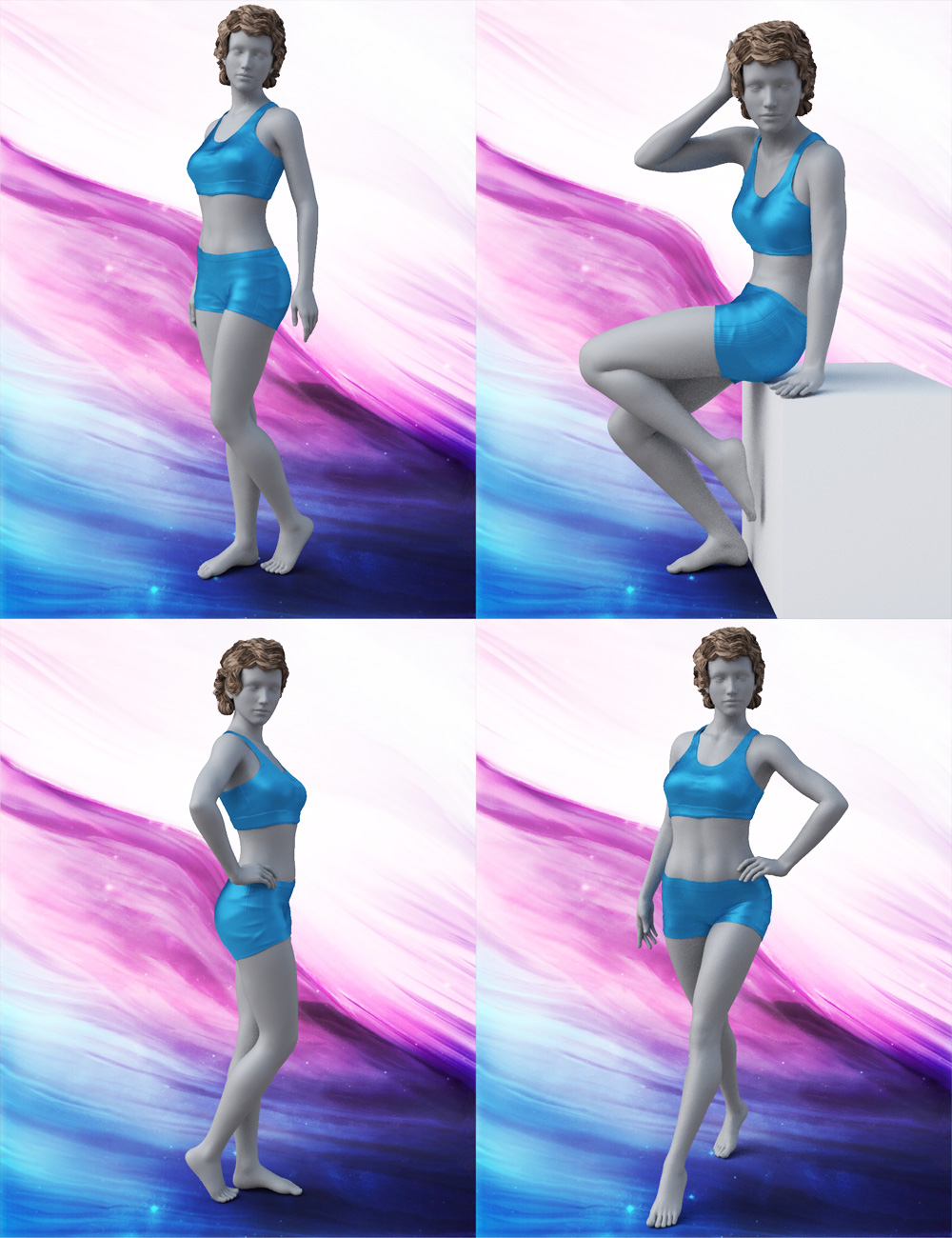Fashion Poses for Genesis 3 and 8 Female(s) by: Muscleman, 3D Models by Daz 3D